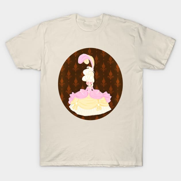 Rococo Lady T-Shirt by artofdel